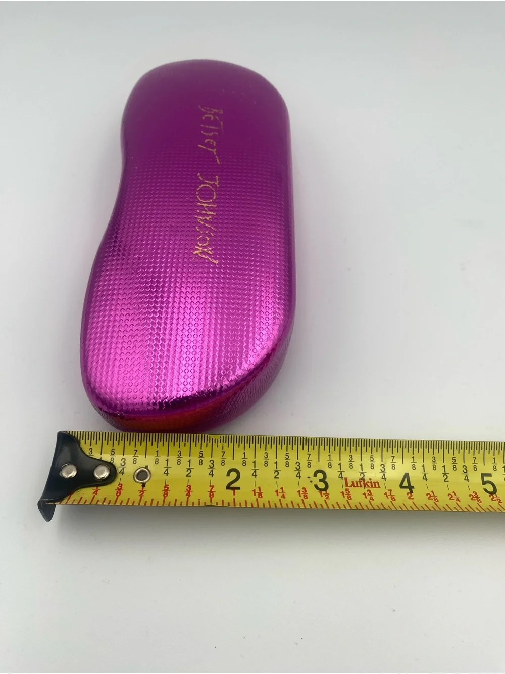 Betsey Johnson Black and Pink Reading Glasses with Pink Metallic Case